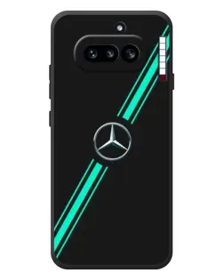 Чехол для Nothing Phone (4a) с картинкой «Спортивные линии Mercedes» Чехол для Nothing Phone (4a) с картинкой «Спортивные линии Mercedes»