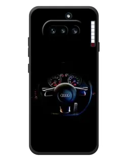 Чехол для Nothing Phone (4a) с картинкой «Салон Audi — руль»