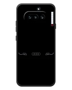 Чехол для Nothing Phone (4a) с картинкой «Audi — световой подпись»