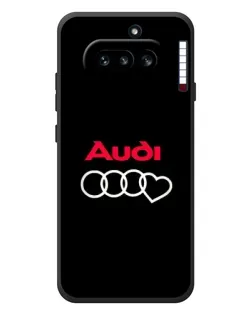 Чехол для Nothing Phone (4a) с картинкой «Логотип Audi Heart»