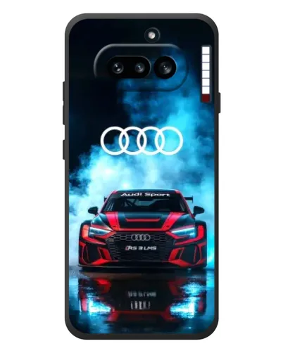 Чехол для Nothing Phone (4a) с картинкой «Audi Sport — неон»