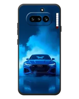 Чехол для Nothing Phone (4a) с картинкой «Audi — голубая энергия» Чехол для Nothing Phone (4a) с картинкой «Audi — голубая энергия»