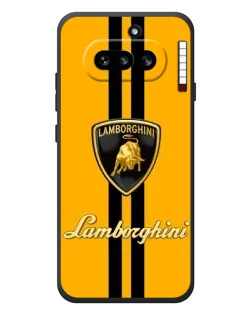 Чехол для Nothing Phone (4a) с картинкой «Lamborghini Stripe желтый»