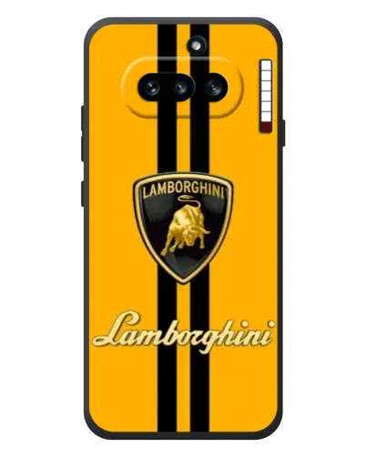 Чехол для Nothing Phone (4a) с картинкой «Lamborghini Stripe желтый»