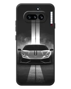 Чехол для Nothing Phone (4a) с картинкой «Lamborghini симметрия дорог»