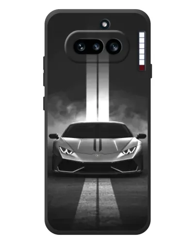 Чехол для Nothing Phone (4a) с картинкой «Lamborghini симметрия дорог»