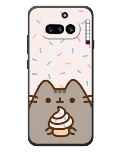 Чехол для Nothing Phone (4a) с картинкой «Пушин с кексом»