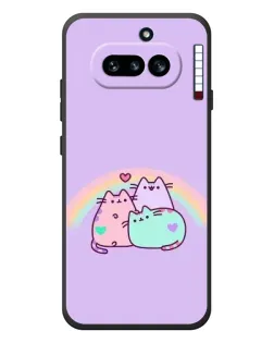 Чехол для Nothing Phone (4a) с картинкой «Радужные Пушины» Чехол для Nothing Phone (4a) с картинкой «Радужные Пушины»