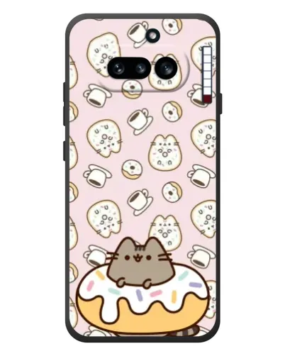 Чехол для Nothing Phone (4a) с картинкой «Пушин на пончике»