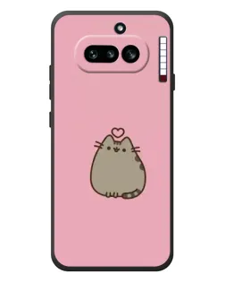 Чехол для Nothing Phone (4a) с картинкой «Pusheen сердце» Чехол для Nothing Phone (4a) с картинкой «Pusheen сердце»