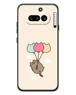 Чехол для Nothing Phone (4a) с картинкой «Пушин на шариках» Чехол для Nothing Phone (4a) с картинкой «Пушин на шариках»
