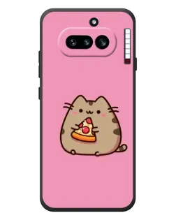 Чехол для Nothing Phone (4a) с картинкой «Пушин с пиццей» Чехол для Nothing Phone (4a) с картинкой «Пушин с пиццей»