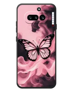 Чехол для Nothing Phone (4a) с картинкой «Бабочка в дыму»