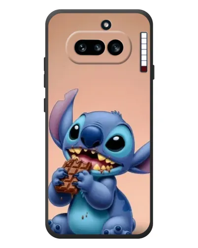 Чехол для Nothing Phone (4a) с картинкой «Стич ест шоколад» Чехол для Nothing Phone (4a) с картинкой «Стич ест шоколад»