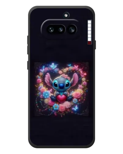 Чехол для Nothing Phone (4a) с картинкой «Stitch в цветах» Чехол для Nothing Phone (4a) с картинкой «Stitch в цветах»