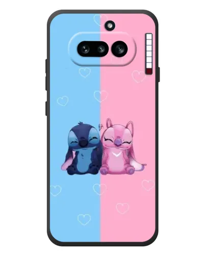 Чехол для Nothing Phone (4a) с картинкой «Stitch и Angel Love» Чехол для Nothing Phone (4a) с картинкой «Stitch и Angel Love»