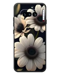 Чехол для Nothing Phone (4a) с картинкой «Белые маргаритки макро»