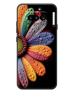 Чехол для Nothing Phone (4a) с картинкой «Радужный цветок»