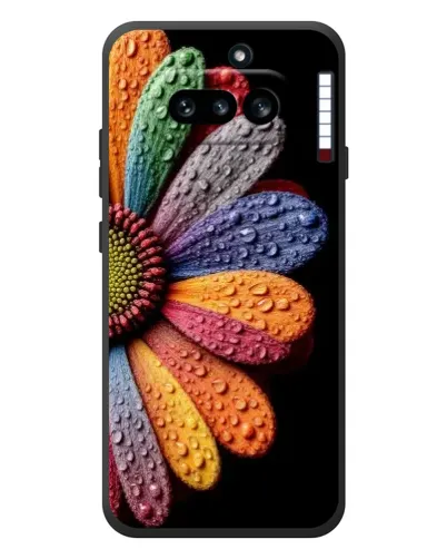 Чехол для Nothing Phone (4a) с картинкой «Радужный цветок» Чехол для Nothing Phone (4a) с картинкой «Радужный цветок»