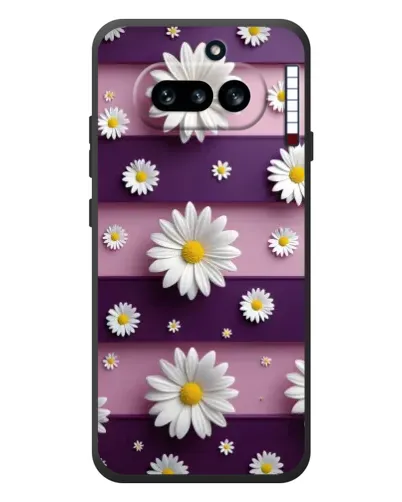 Чехол для Nothing Phone (4a) с картинкой «Ромашки на фиолетовом» Чехол для Nothing Phone (4a) с картинкой «Ромашки на фиолетовом»