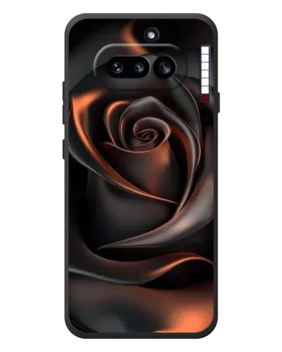 Чехол для Nothing Phone (4a) с картинкой «Шелковая черная роза» Чехол для Nothing Phone (4a) с картинкой «Шелковая черная роза»