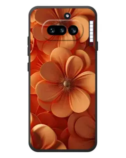 Чехол для Nothing Phone (4a) с картинкой «Оранжевый макро цветок»