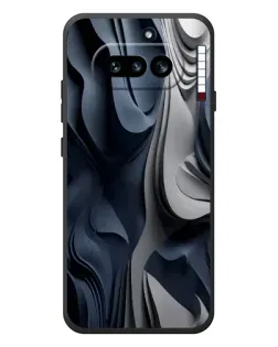 Чохол для Nothing Phone (4a) з картинкою «Об'ємні сині складки» Чохол для Nothing Phone (4a) з картинкою «Об'ємні сині складки»