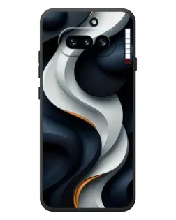Чохол для Nothing Phone (4a) з картинкою «Об'ємні чорно-білі стрічки» Чохол для Nothing Phone (4a) з картинкою «Об'ємні чорно-білі стрічки»