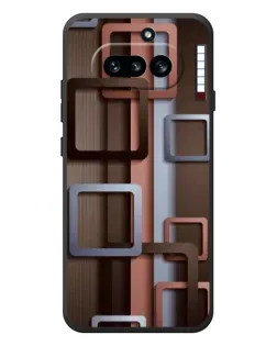 Чохол для Nothing Phone (4a) з картинкою «Коричневі об'ємні квадрати» Чохол для Nothing Phone (4a) з картинкою «Коричневі об'ємні квадрати»