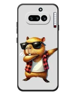 Чехол для Nothing Phone (4a) с картинкой «Капибара рэпер даб»