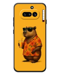 Чехол для Nothing Phone (4a) с картинкой «Капибара на отдыхе»
