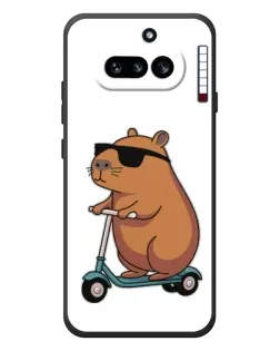 Чехол для Nothing Phone (4a) с картинкой «Капибара на самокате»