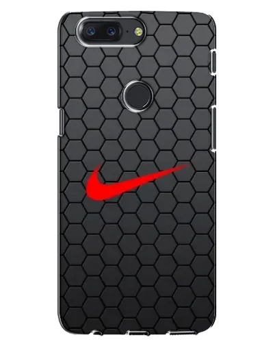 Чехол для OnePlus 5T с картинкой «Nike — карбоновая сетка»