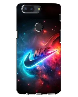 Чехол для OnePlus 5T с картинкой «Огненный логотип Nike»