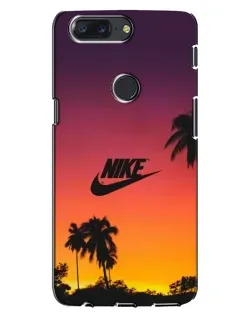 Чехол для OnePlus 5T с картинкой «Nike на закате солнца»