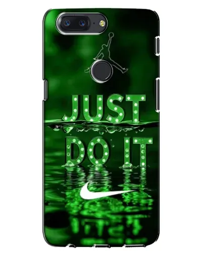 Чехол для OnePlus 5T с картинкой «Зеленый неоновый Nike»