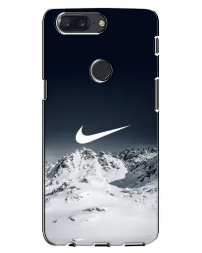 Чехол для OnePlus 5T с картинкой «Nike — зимние горы»