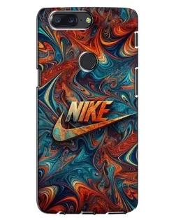 Чехол для OnePlus 5T с картинкой «Nike в абстракции»