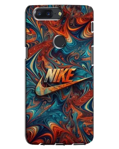 Чехол для OnePlus 5T с картинкой «Nike в абстракции»