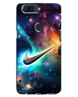 Чехол для OnePlus 5T с картинкой «Космический Nike Swoosh»