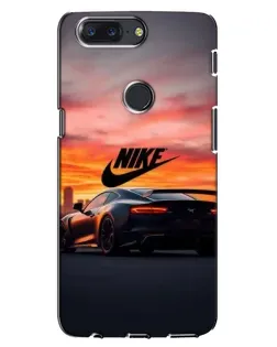 Чехол для OnePlus 5T с картинкой «Nike и суперкар»
