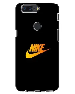 Чехол для OnePlus 5T с картинкой «Золотой логотип Nike»