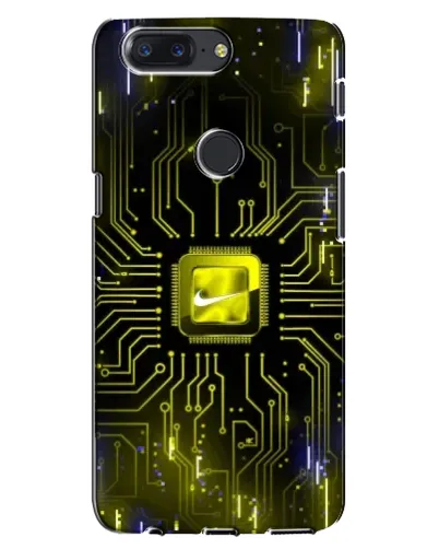 Чехол для OnePlus 5T с картинкой «Nike — золотая искра»