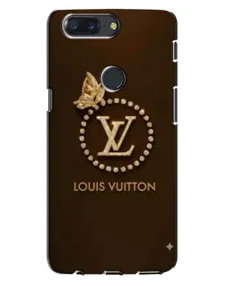 Чохол для OnePlus 5T з картинкою «LV — золота печатка»