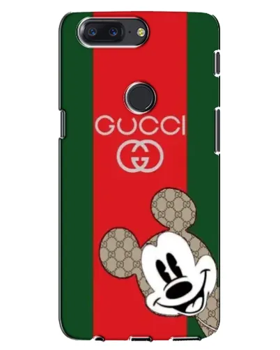 Чехол для OnePlus 5T с картинкой «Gucci — полосы и Микки»