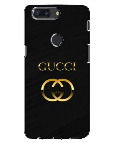 Чехол для OnePlus 5T с картинкой «Золотой логотип Gucci»