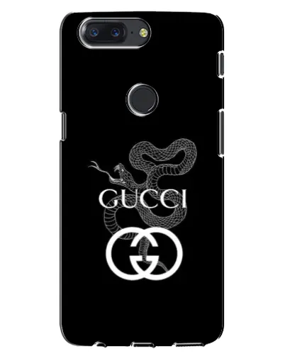 Чехол для OnePlus 5T с картинкой «Gucci — серебряная змея»