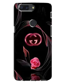 Чехол для OnePlus 5T с картинкой «Gucci — неоновая роза»