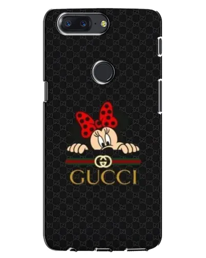 Чехол для OnePlus 5T с картинкой «Минни Маус Gucci — черный»