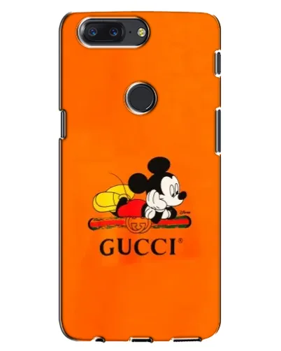 Чехол для OnePlus 5T с картинкой «Микки Маус Gucci — оранж» Чехол для OnePlus 5T с картинкой «Микки Маус Gucci — оранж»